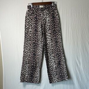 PacSun Pink and Black Animal Print Jeans